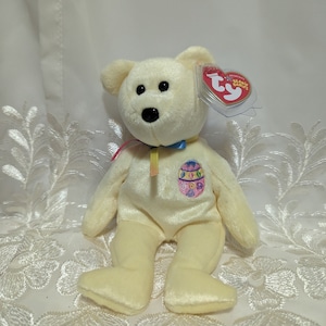 Ty Beanie Baby - Eggs The Yellow Bear (8.5in)