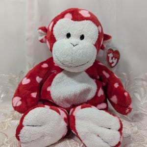 Ty Pluffies Collection - Harts The Monkey (10 in) *Rare*