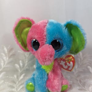 Ty Beanie Boo - Elfie l'éléphant (6 pouces) Exclusivité Justice