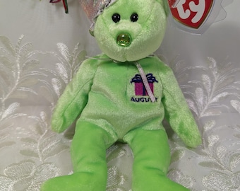 Ty ビーニーズコレクション 8月 ハッピーバースデー ベア ぬいぐるみ