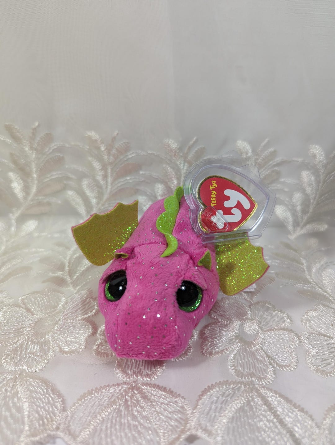 Ty Teeny Tys - Darby the Pink Dragon (4in) - Etsy