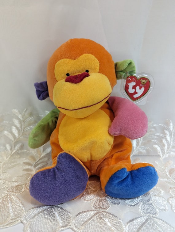 Ty Baby Collection - Funky Monkey The Orange Monkey (10in) *Very Rare*