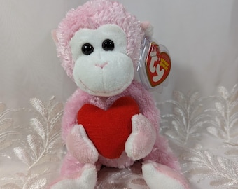 ty ぬいぐるみ ピンク サル ビーニーベイビーズ サル さる 猿 2 Ty ビーニーベイビー「サンセット」可愛いピンクのお猿さん！（6インチ