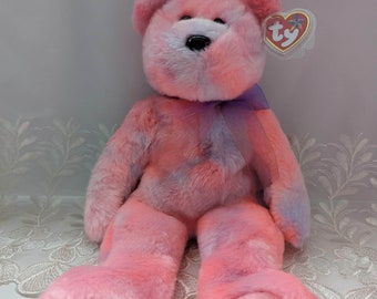 Ty Beanie Buddy - Clubby V The Pink Bear (13in)