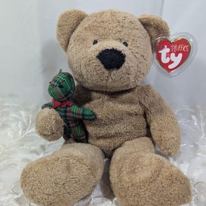 Ty Pluffies - Beary Merry The Brown Teddy Bear (9in)