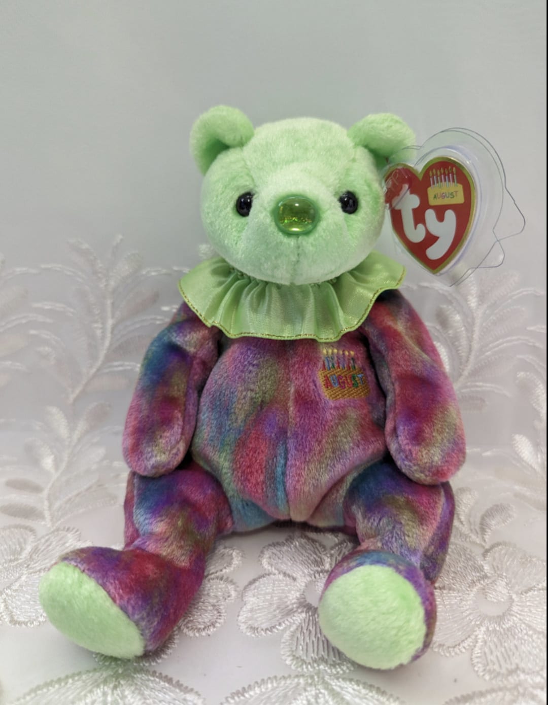 Ty Beanie Babies ぬいぐるみ　くま 誕生日　刺繍ベア Ty Beanie Babies ぬいぐるみ くま 誕生日 刺繍ベア - メルカリ