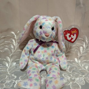 Ty Beanie Babies - Springfield The Bunny Rabbit - Mint Vintage Plüschtier (22 cm)