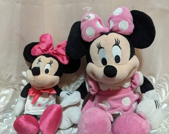ディズニー ぬいぐるみ ミニーマウス 2個セット - ぬいぐるみ (10～14インチ) 中古品 (セット販売)
