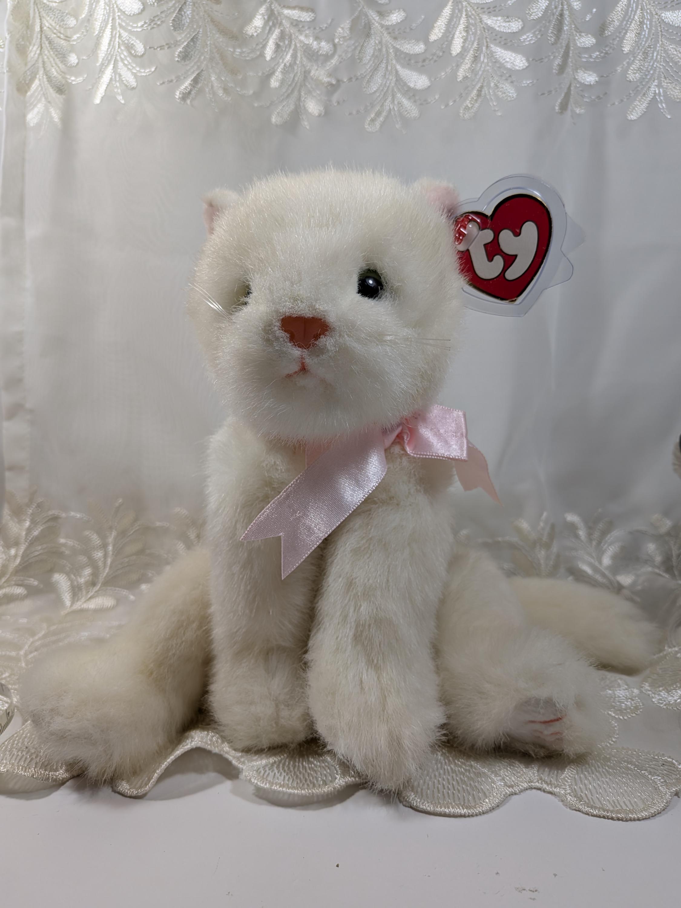 【2025A/W新作★送料無料】 Ty Bow Pink With Cat White the Crystal - Collection Classic ぬいぐるみ