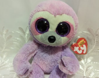 Ty Beanie Boo - Dreamy The Purple Sloth (6in) Non-mint Hang Tag