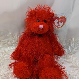 Peluche Ty Frizzys Lola – Petite Peluche Hirsute Et Rigolote, Idéale Pour Les Enfants Dès 2 Ans, Toute Douce Et Décoiffée