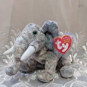 Pounds The Elephant - Ty Beanie Baby - Mint Vintage Rare  Plush Toy (6in)