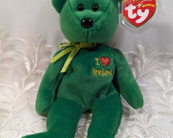 Ty Beanie Baby - I love Ireland the Bear (8.5 in)