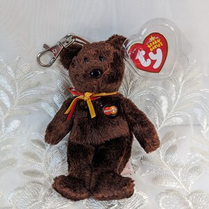 Ty Beanie Baby Clip - M.C. Beanie the Brown Mastercard Bär (13 cm)