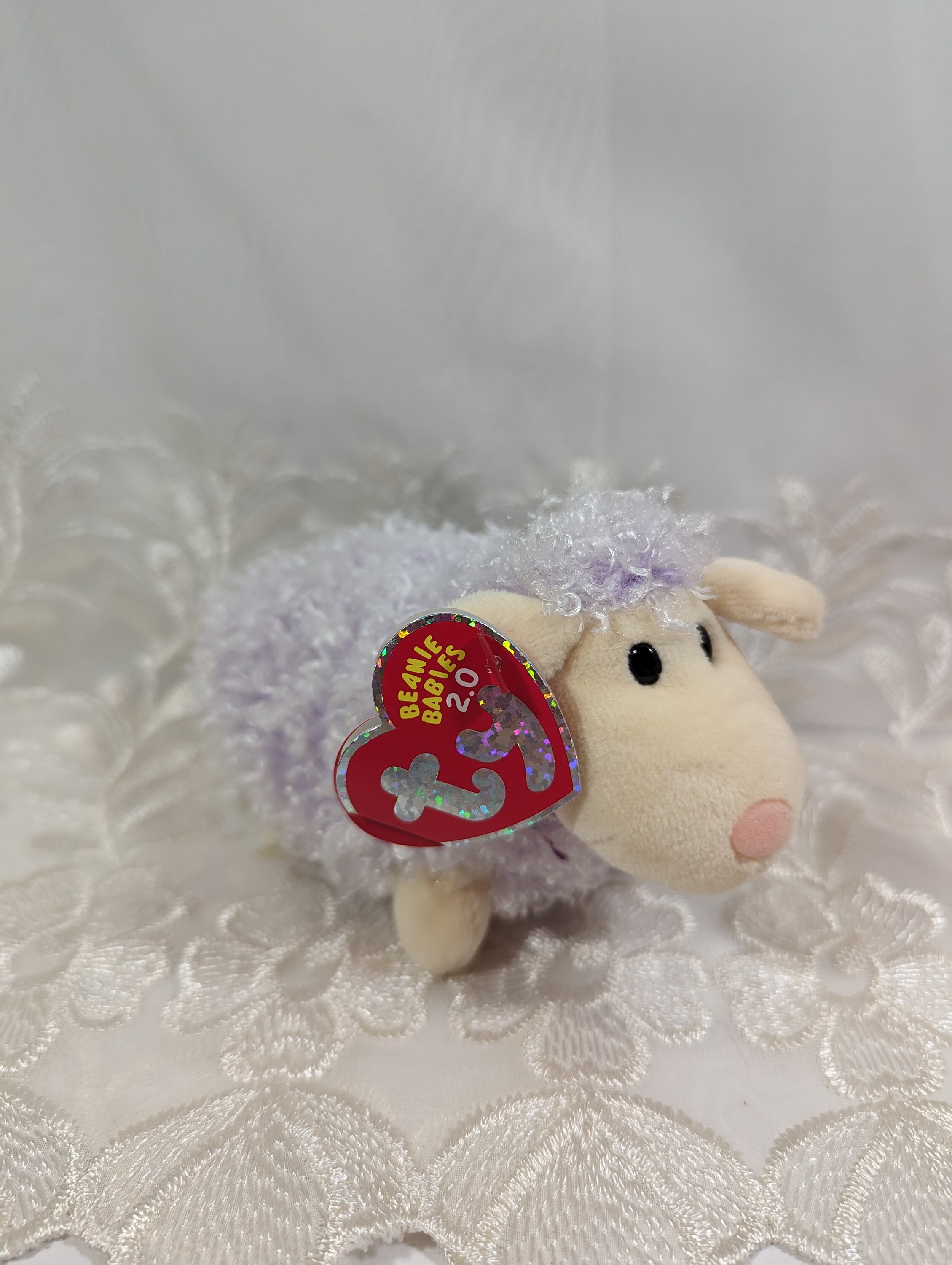 Ty Beanie Baby 2.0 - Shearsly the Purple Sheep (6in) - Etsy