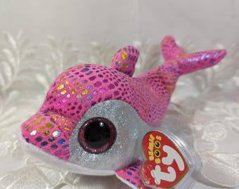 Ty Beanie Boo - Sparkles the Pink Dolphin (6in) - Etsy