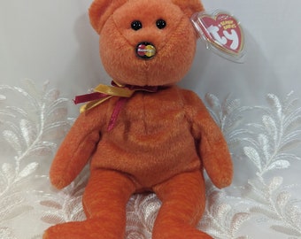 Ty Beanie Baby - M.C. Beanie VIII The orange MasterCard bear (8.5in)