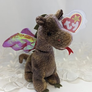 Ty Beanie Baby - Scorch The Dragon (7in)