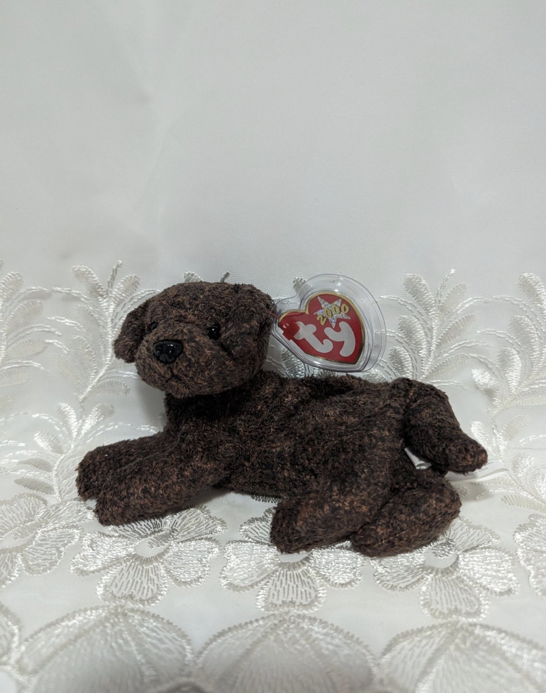 Chocolate lab beanie baby hotsell