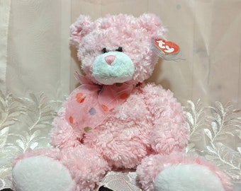 Ty Classic Collection - Dewdrops L'ours en peluche rose - Jouet en peluche (12,5 pouces) Étiquette volante non menthe