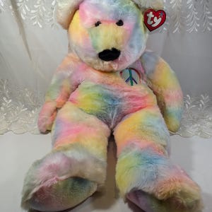 希少　ty　レインボーピース　クマ　ビーニーバディーズ Rainbow ty bear - Etsy 日本