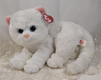 Ty Classic Collection - Crystal The White Cat (10in) *Pre-Owned condition see description*