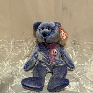 Ty Beanie Baby - Periwinkle The Bear (8.5in)