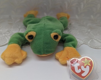 Ty Beanie Baby - Smoochy la rana (8 pollici)