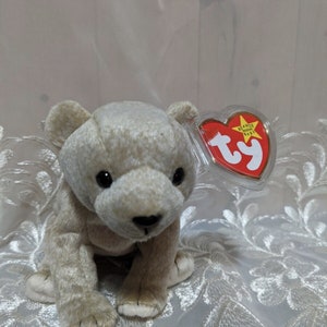 Ty Beanie Baby - Almond the Beige Bear (7in)