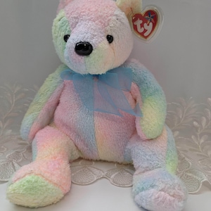 Ty Beanie Buddy - Mellow The Multicolored Bear (10in)