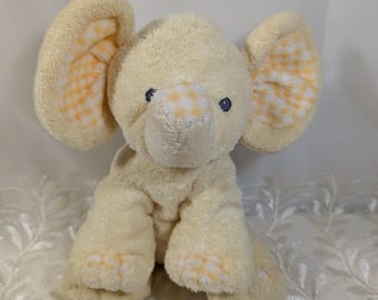 Ty Pluffies - Elefante Amarelo P'nut - Brinquedo de Pelúcia Colecionável Aposentado (Sem Etiqueta)