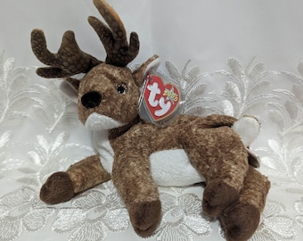 Ty Beanie Baby - Roxie The Reindeer With Black Nose (6in)