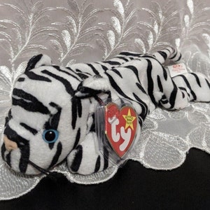 Ty Beanie Baby - Blizzard The White And Black Tiger (8.5in)