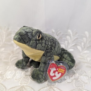 Ty Beanie Baby - Ponder The Frog (6in)