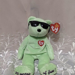 Ty Beanie Baby - Sommerspaß Der Atlanta Green Bear (8,5 in) Tradeshow Exclusive