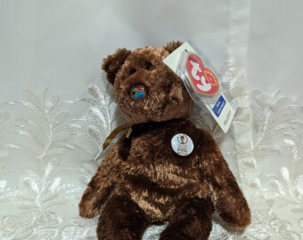 Ty Beanie Baby - Champion The Bear - South Africa Version (8.5 in)