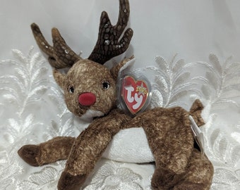 Ty Beanie Baby - Roxie The Reindeer With Red Nose (6in)