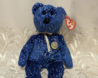 Ty Beanie Baby Decade the Dark Blue Bear