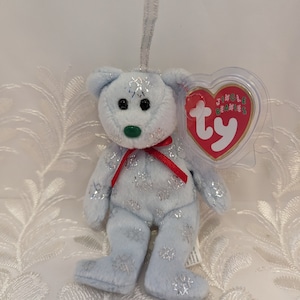 Ty Jingle Beanies - Flaky The Bear (5in) Christmas Tree Decor