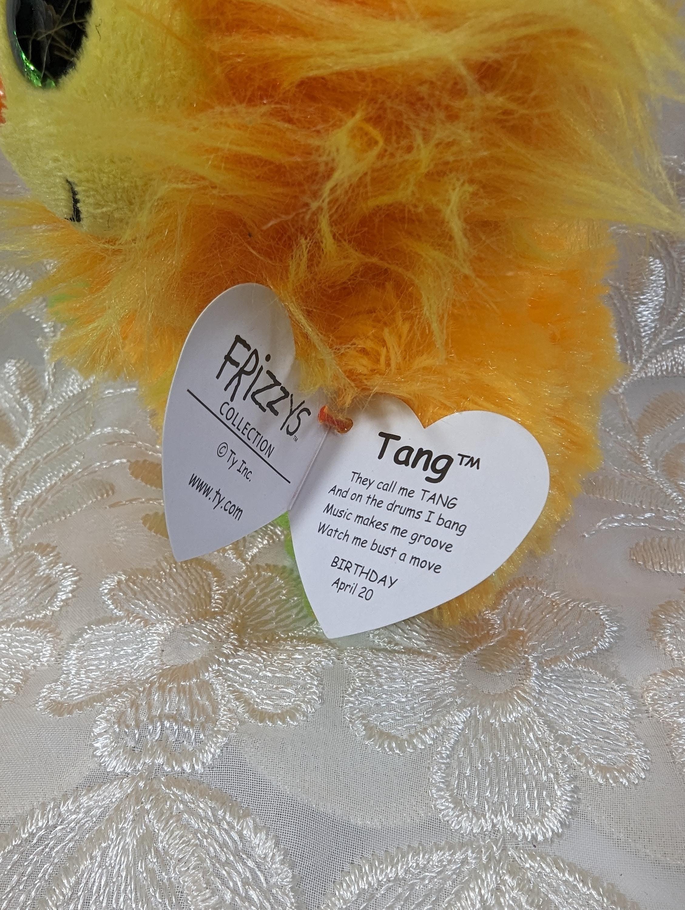 TY（感謝） Ty Frizzys Collection - Tang the Orange Monster (7in) - Etsy