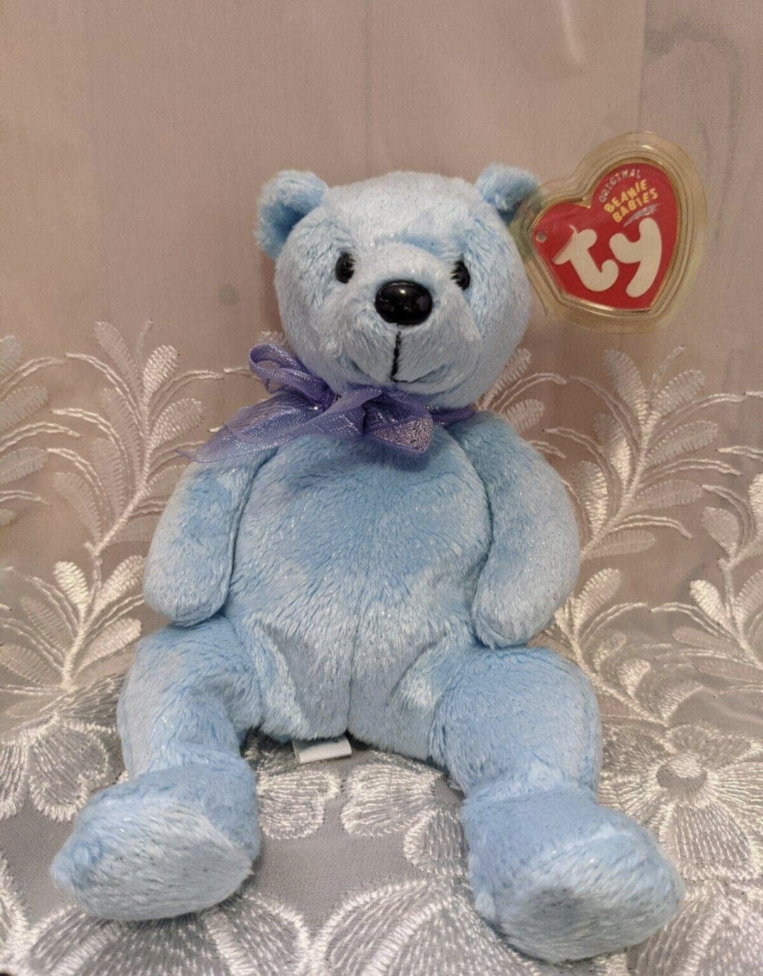Ty Beanie Baby - Lani the Blue Bear (6in) - Etsy