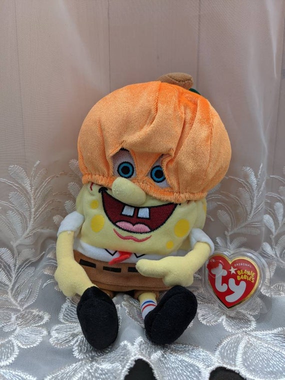 Ty Beanie Babies Spongebob Pumpkinmask - Mint Halloween Plush Toy