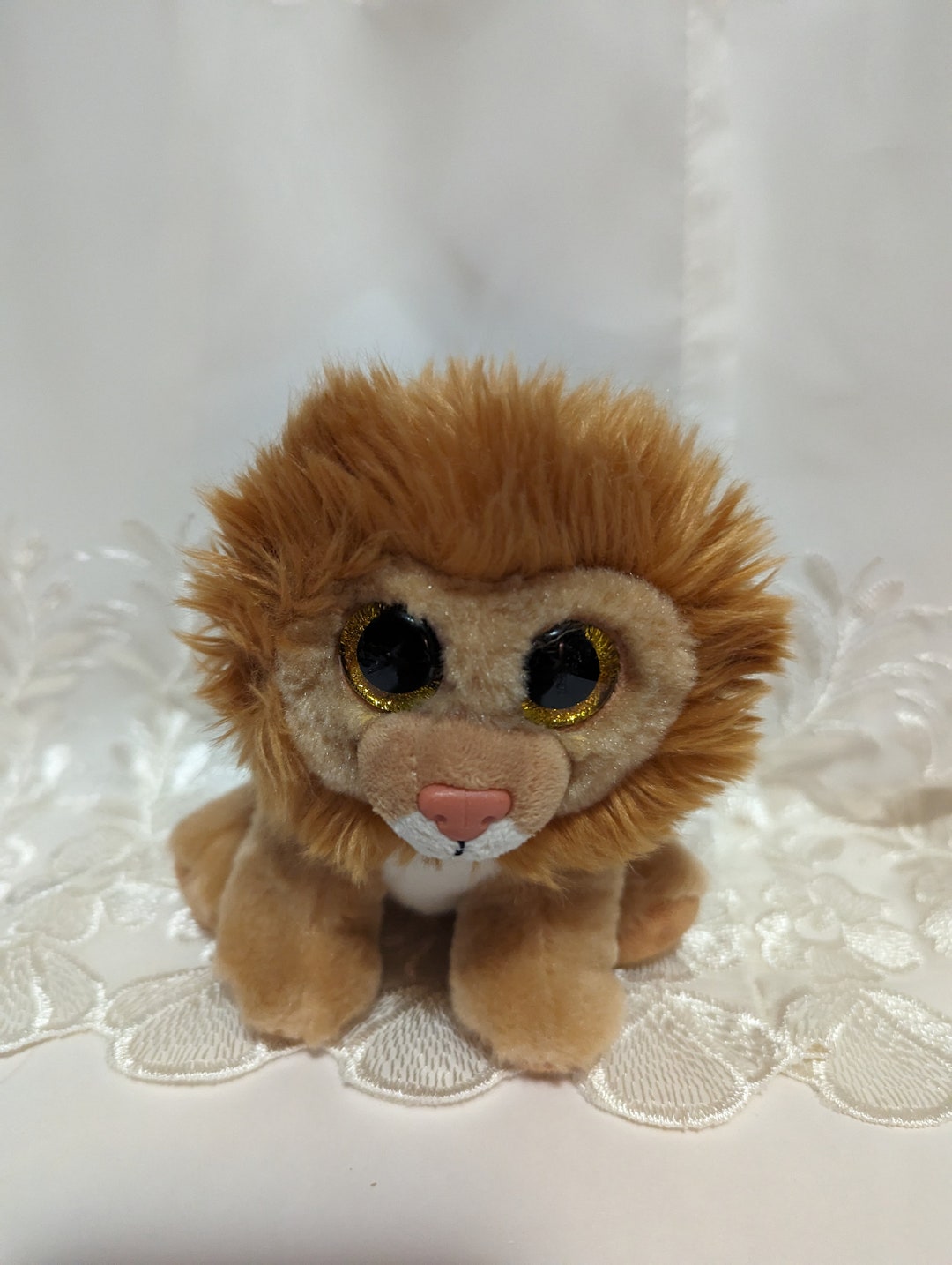 Buy Ty Beanie Babies Louie the Lion (6in) No Tag, Scuffed Eyes Online in  India