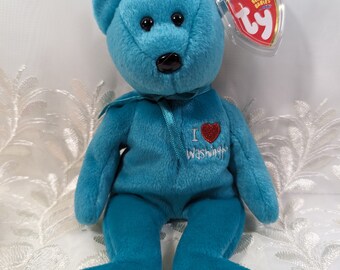 Ty Beanie Baby - I love Washington the Bear (8.5in) Washington State Exclusive