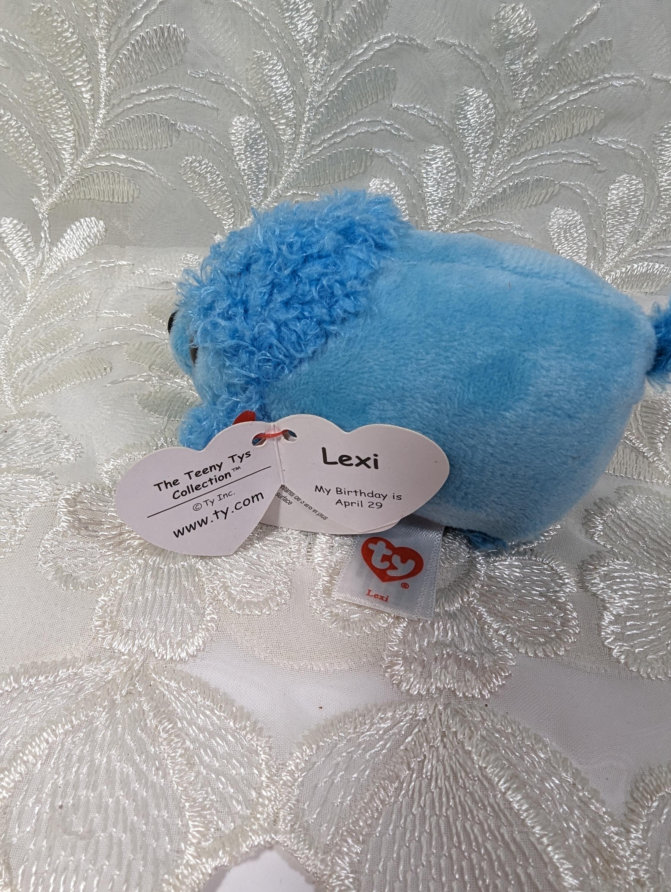 Ty Teeny Tys - Lexi the Blue Poodle (4IN) Non-mint Tag - Etsy