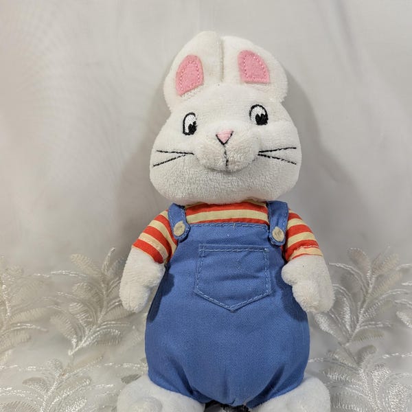 Ty Beanie Babies - Max The Bunny From Max And Ruby The Children's TV Show (7in) Plush Toy - no tag