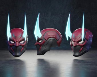 Daredevil 2099 marvel Rivals cosplay mask. Raw model