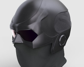 Black noir helmet