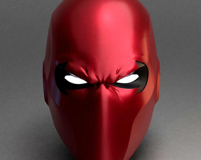 Featured listing image: Red hood 3 Jokers Helmet