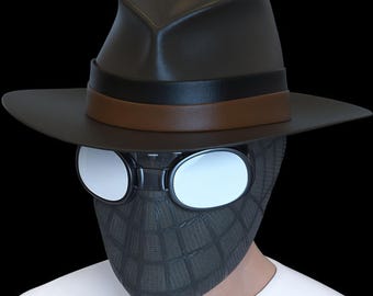 Spider Noir Cosplay mask - without hat